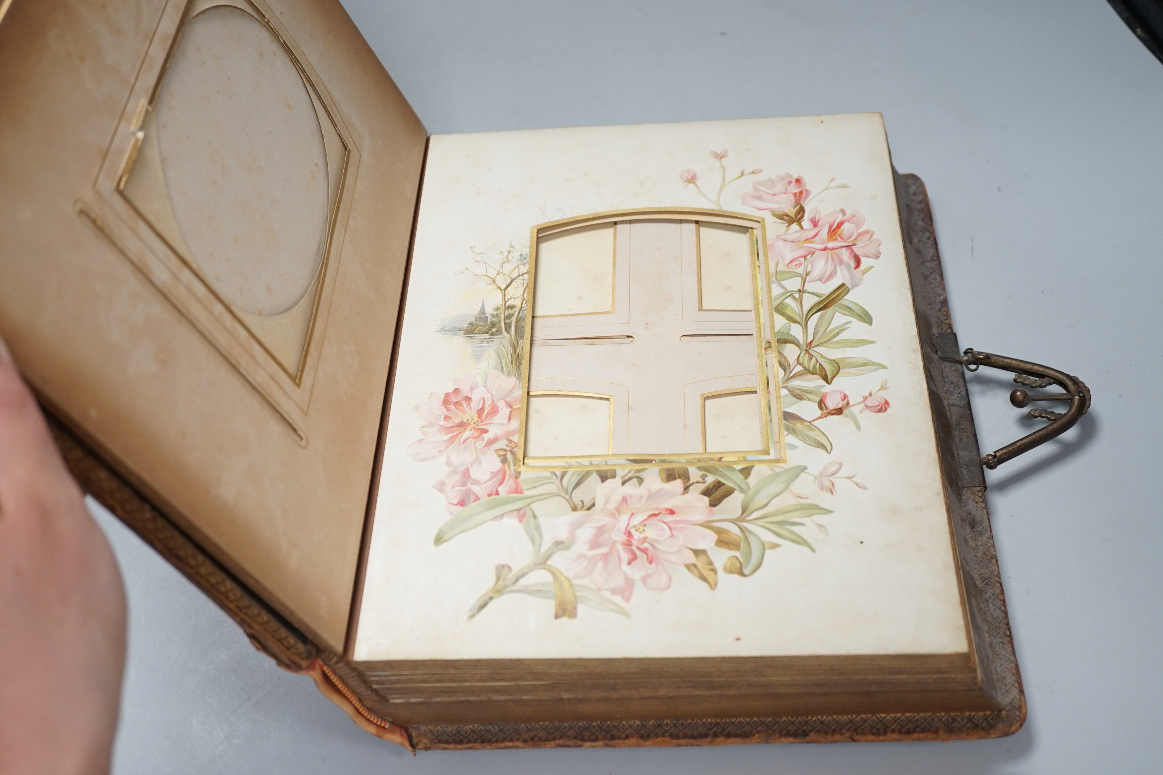 Five photo albums and a quantity of loose photos